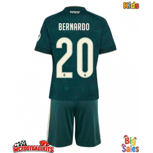 Real Madrid Bernardo Silva #20 Replica Away Stadium Kit for Kids 2026-27 Short Sleeve (+ pants)